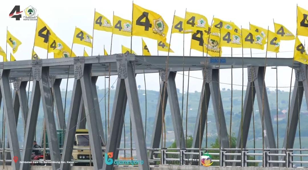 Bendera partai golkar.