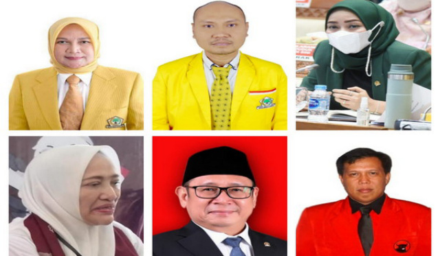 DARI KIRI KE KANAN : Haeny Relawati, Eko Wahyudi, Ratna Juwita Sari, Anna Mu'awanah, Wihadi Wijatno, Abidin Pikri.