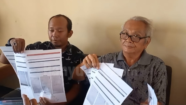 Ketua Relawan Ganjar-Mahfud di Blora, Singgih Hartono (kanan).