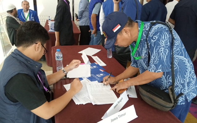 Peserta penjaringan Bacabup Bojonegoro, Edi Sampurno saat hadir di Rakornas DPP PAN.