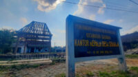 Bangunan Balai Desa Sekaran, Kecamatan Kasiman, Kabupaten Bojonegoro, yang mangkrak bertahun - tahun hingga kini belum dibangun.