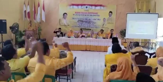 Rapat pleno Partai Golkar.