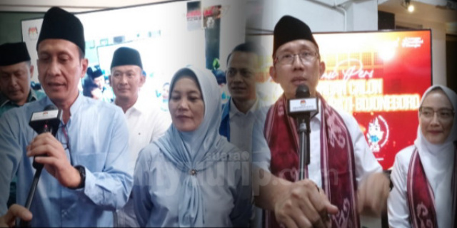 Bapaslon Bupati dan Wakil Bupati, Setyo Wahono - Nurul Azizah. Bapaslon Bupati dan Wakil Bupati, Teguh Haryono - Farida Hidayati.
