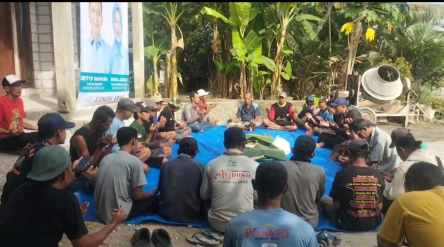 Relawan Pendekar Malowopati Desa Wedi.