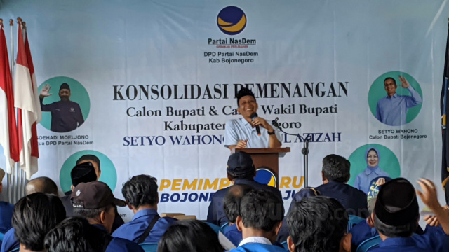 Wahono hadiri konsiliasi partai Nasdem.