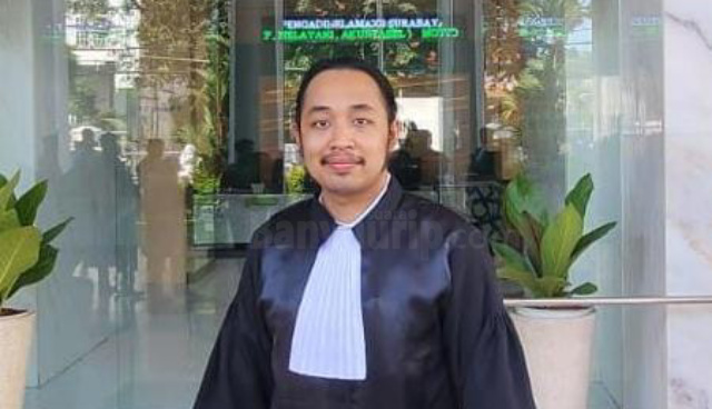 Kuasa Hukum KA, pelapor dugaan maladministrasi surat izin cerai ASN di Bojonegoro, Arista Hidayatul Rahmansyah.