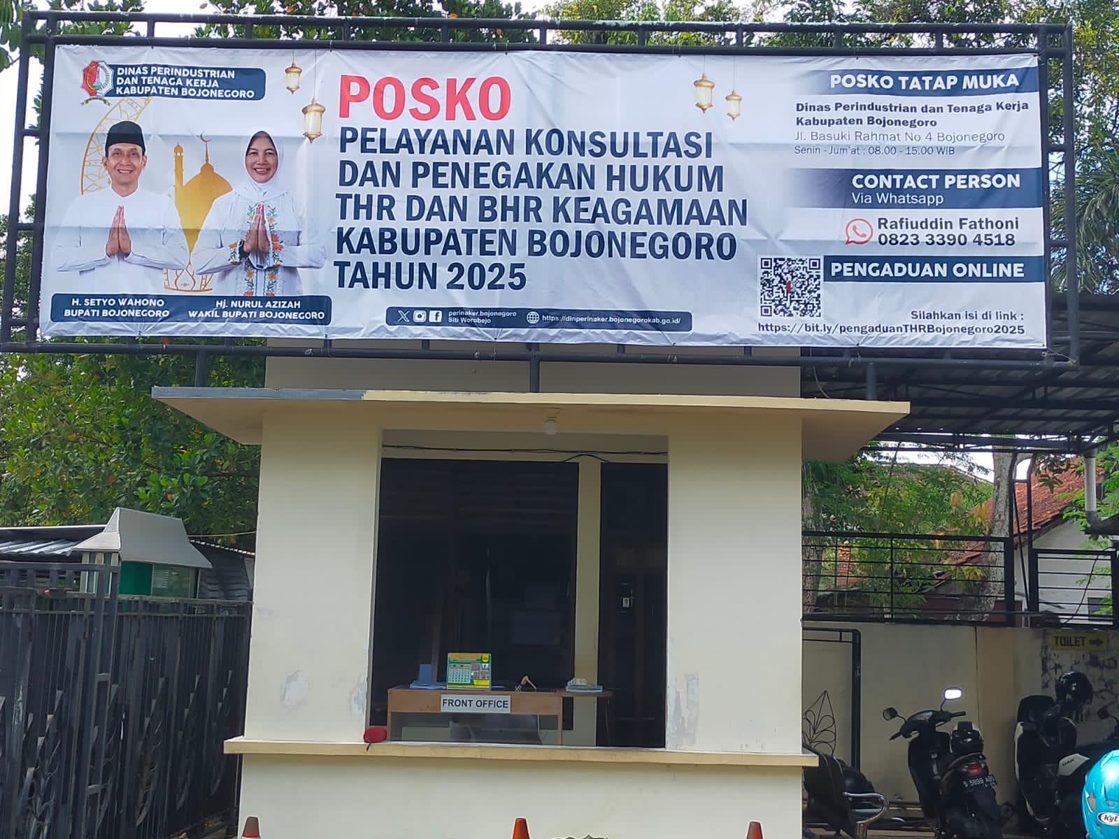 Posko THR Disperinaker Bojonegoro.