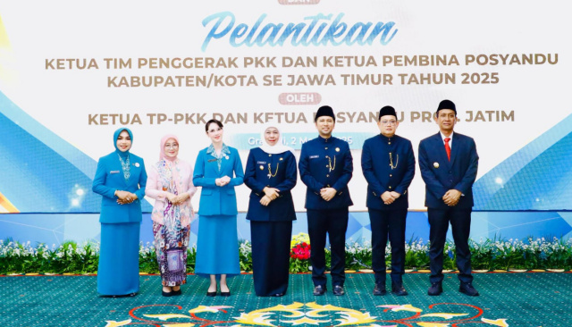 Cantika Wahono Resmi Dilantik Sebagai Ketua TP PKK Bojonegoro, Jawa Timur.