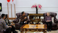 Bupati Bojonegoro Setyo Wahono menerima kunjungan Presiden ExxonMobil Indonesia, Carole J. Gall.