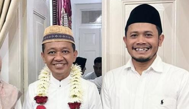 Wakil Ketua DPRD Blora, Siswanto (kanan) menemui Menteri ESDM, Bahlil Lahadalia.