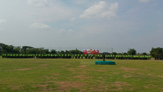 Pengamanan kunjungan presiden prabowo.