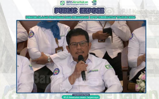 Direktur Utama BPJS Kesehatan, Ghufron Mukti menyampaikan capian kinerja.