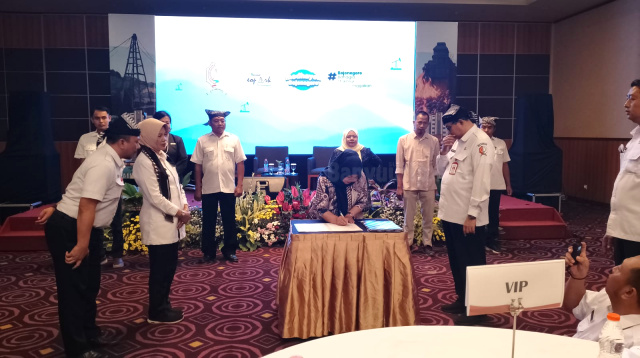 Kerja sama antara BP Geopark dengan mutlipihak.