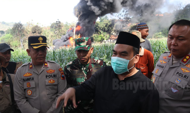 Sumur tradisional terbakar