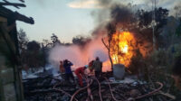 Kebakaran sumur minyak di Blora.