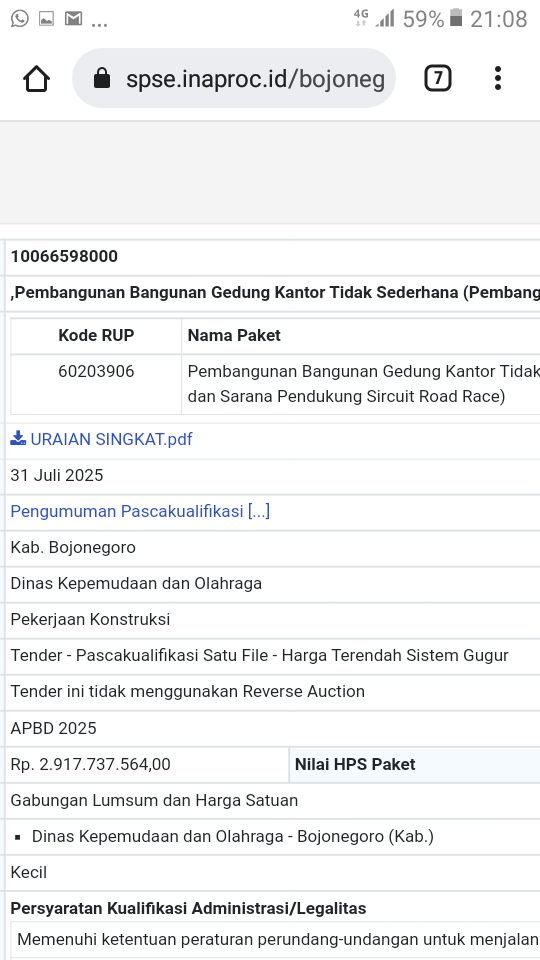 Tribun sirkuit road race bojonegoro.