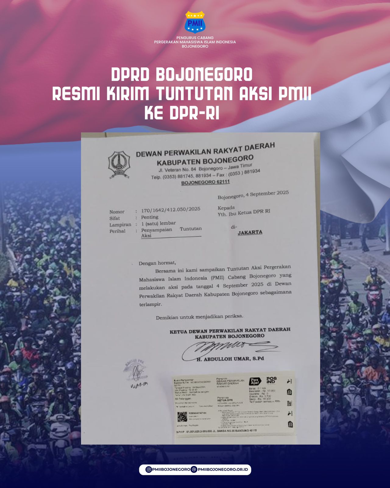 Demo DPRD Bojonegoro.
