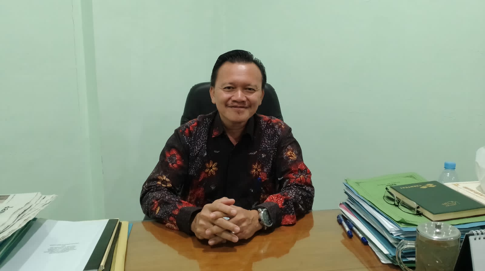 Air bengawan tercemar.