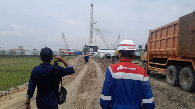 Pertamina EP Cepu Tajak Sumur Dara Jingga di Mendenrejo Blora.