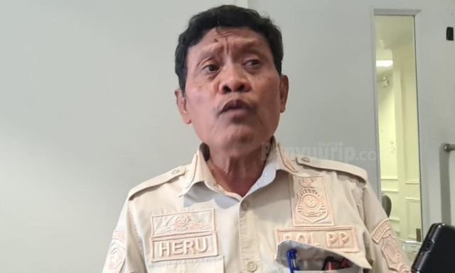 Kasatpol PP Pemkab Bojonegoro, Heru Sugiarto.