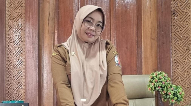 Kepala Desa Mojodelik, Yuntik Rahayu.