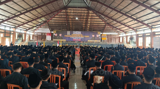 Pelantikan pengurus ranting SH Terate cabang Bojonegoro