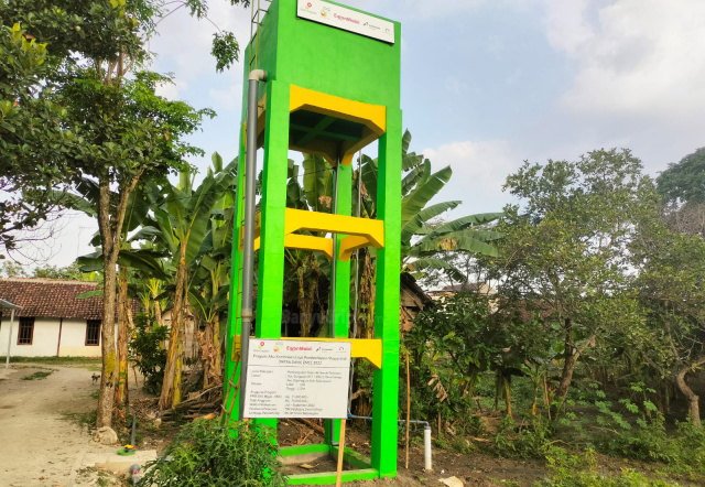 Infrastrukur air bersih Program dari EMCL di Desa Kalirejo.