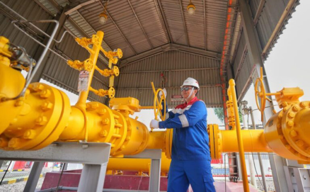 Stasiun Offtake PGN, Tandes, Area Surabaya, Jawa Timur.