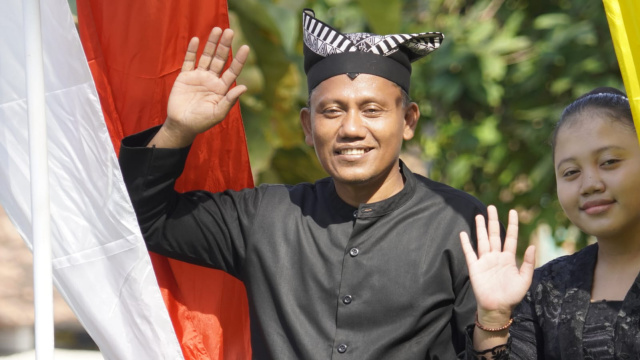 Penerus ajaran Samin generasi ke lima, Bambang Sutrisno.