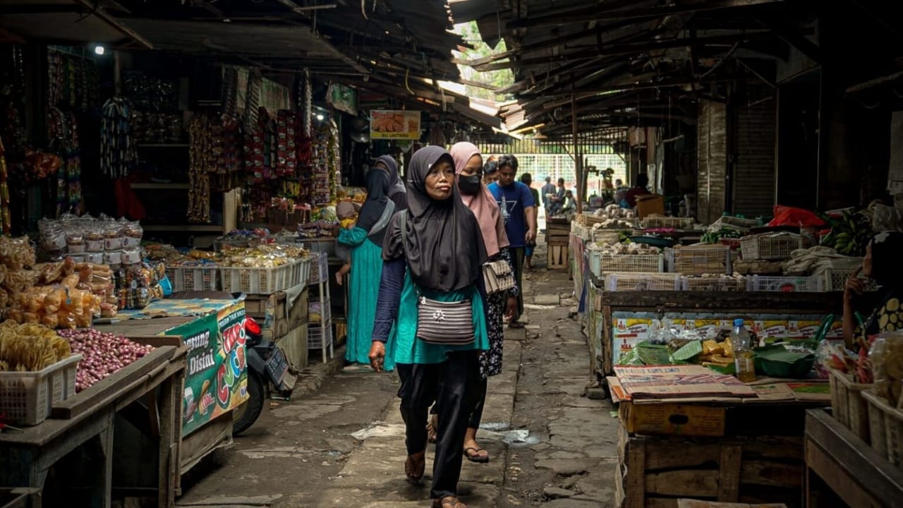 Pasar kota Bojonegoro.