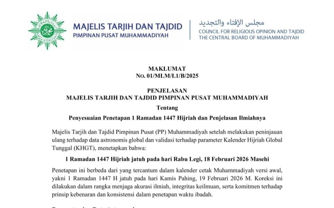Awal puasa ramadan 2026.