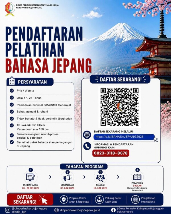 Pelatihan Bahasa Jepang.