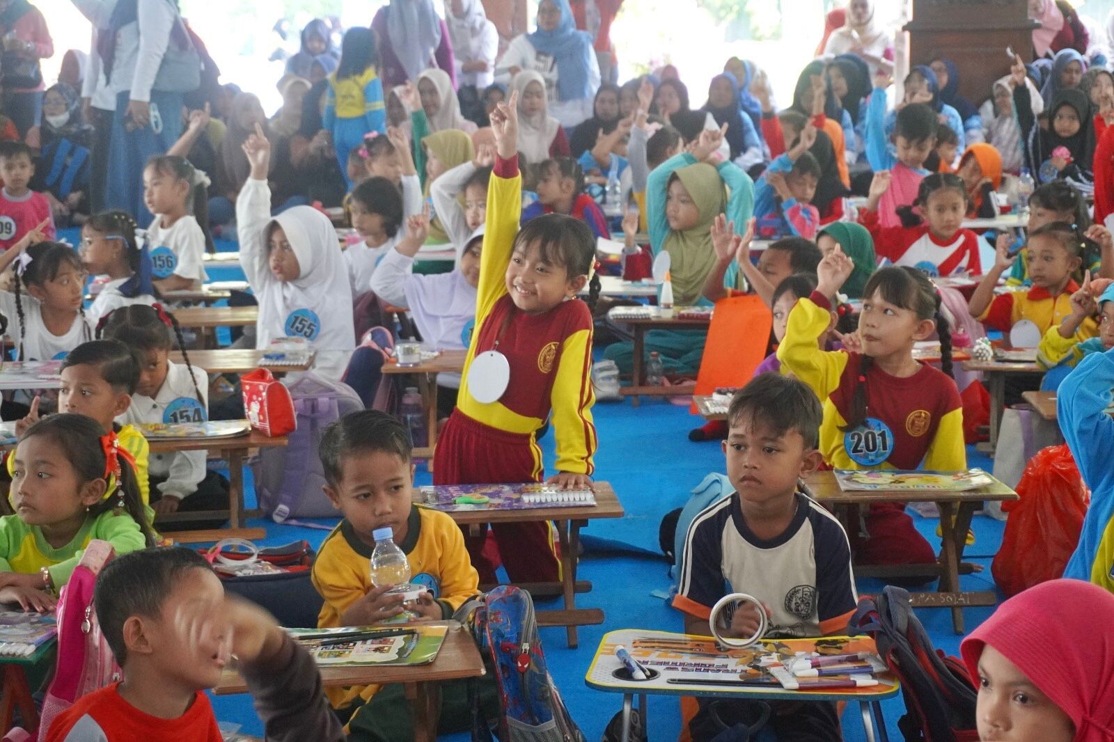Hari anak nasional di Bojonegoro.
