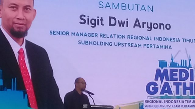 Media gathering Pertamina.