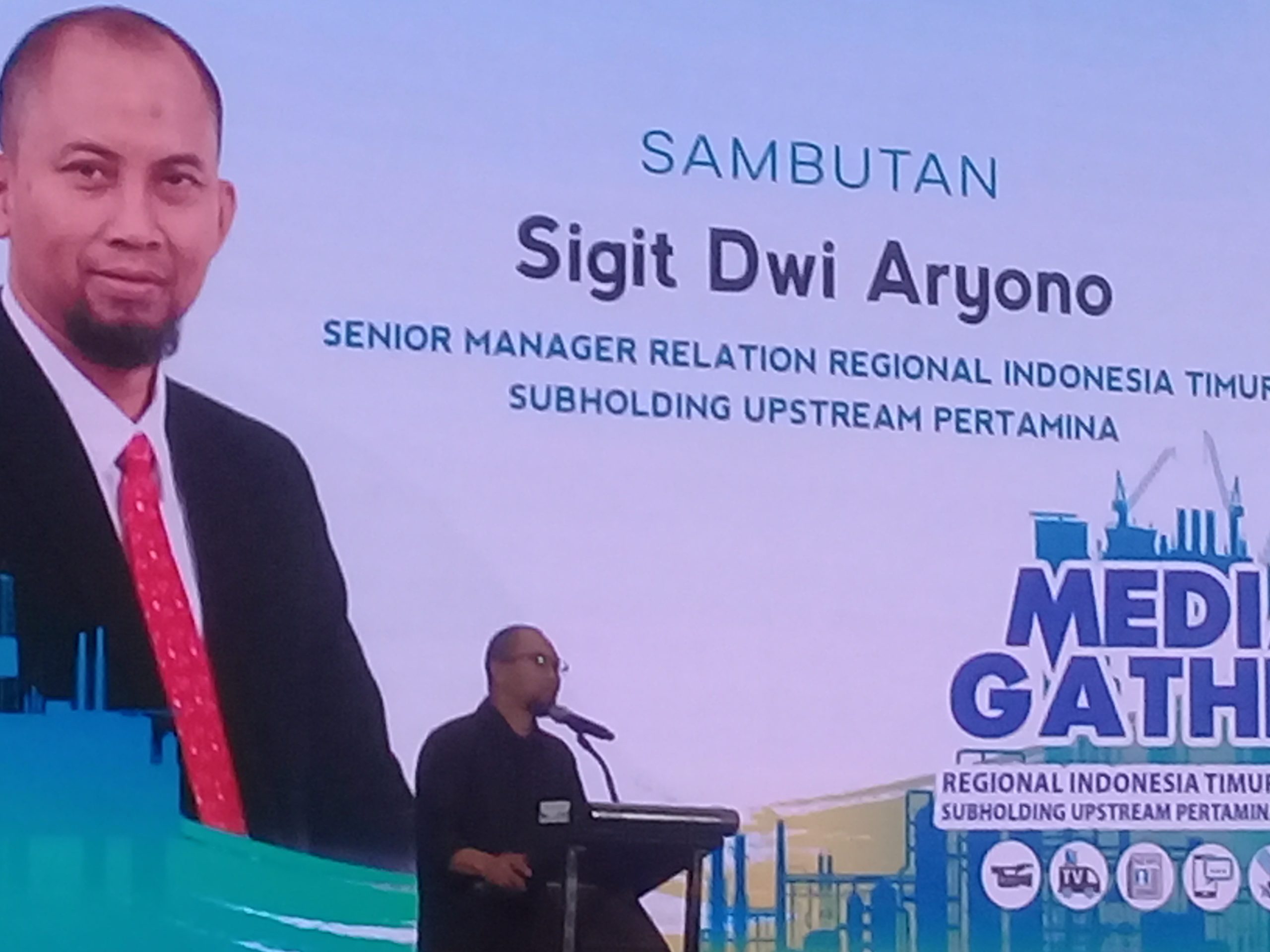 Media gathering Pertamina.