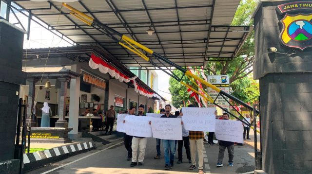 aksi damai wartawan tuban