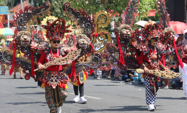 Pawai pembangunan Blora