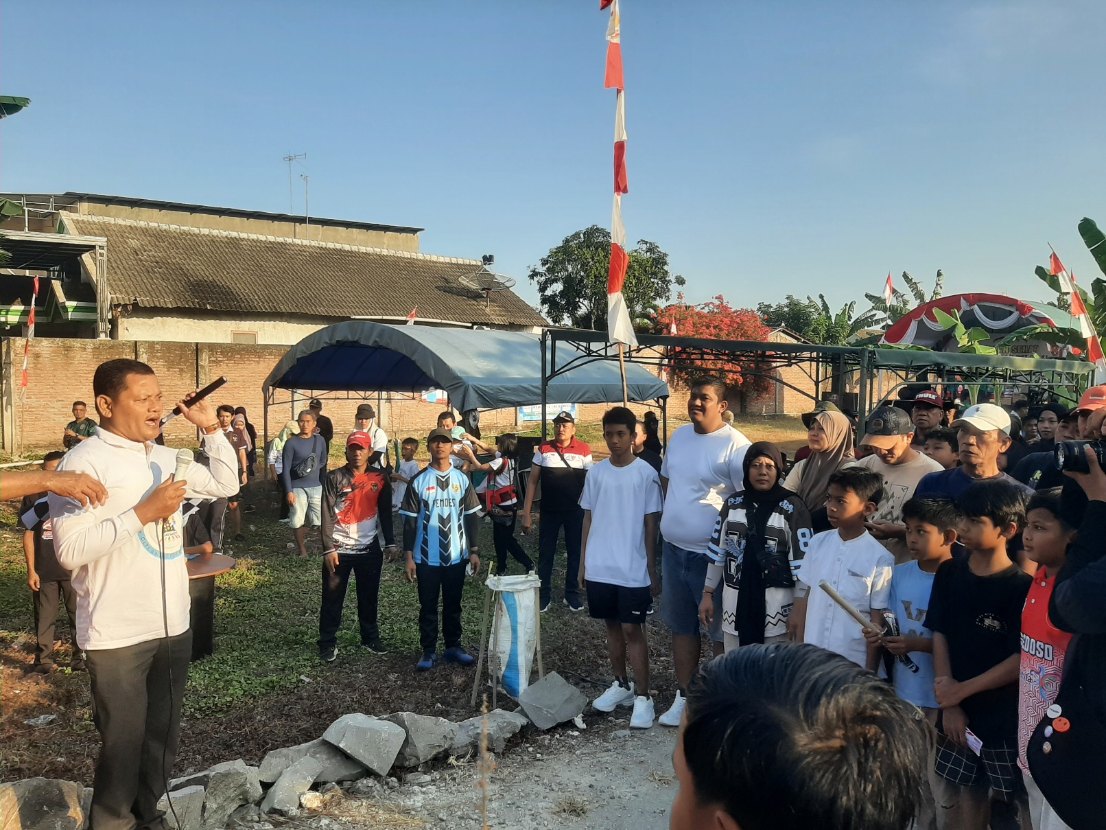 Jalan sehat kemerdekaan RI.