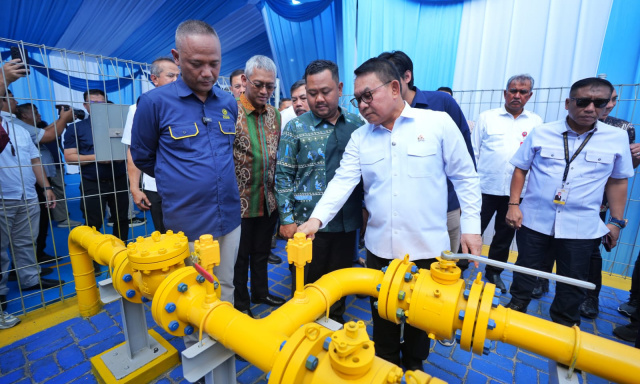 KSP Dudung Abdurachman dalam kunjungan kerja ke Jargas Gresik.